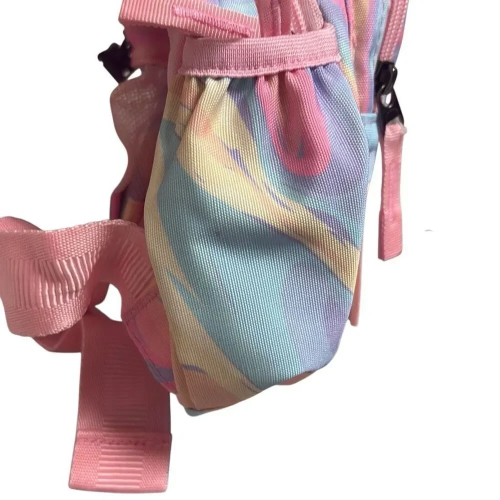 Choco Mocha Kids Pink‎ Tie Dye Crossbody Sling Bag NWT Multipocket Adjustable